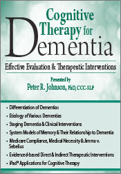 Peter R. Johnson - Cognitive Therapy for Dementia: Effective Evaluation & Therapeutic Interventions digital download