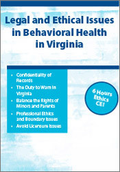 Patrick J. Hurd - Legal & Ethical Issues in Behavioral Health in Virginia digital download