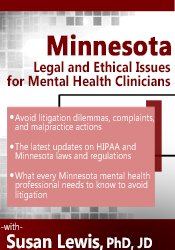 Susan Lewis - Minnesota Legal and Ethical Issues for Mental Health Clinicians digital download