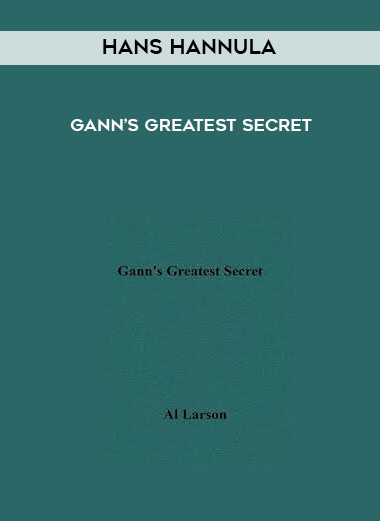 Hans Hannula - Gann’s Greatest Secret digital download