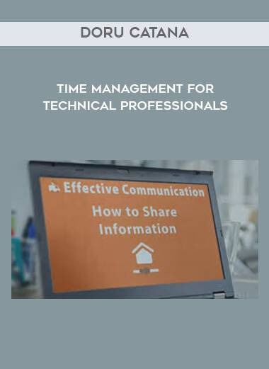 Doru Catana - Time Management for Technical Professionals digital download