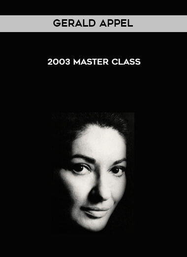 Gerald Appel - 2003 Master Class digital download