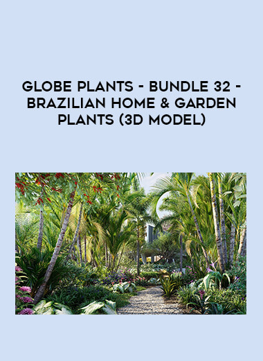 Globe plants - Bundle 32 - Brazilian Home & Garden Plants (3D Model) digital download