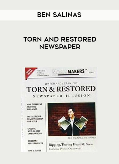 Ben Salinas - Torn and Restored Newspaper digital download