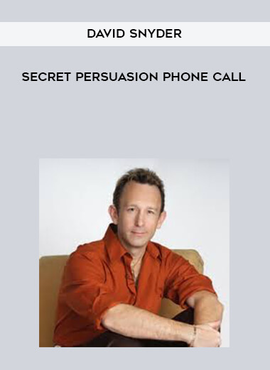 David Snyder - Secret Persuasion Phone Call digital download