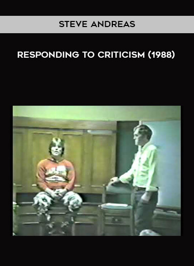 Steve Andreas - Responding to Criticism (1988) digital download