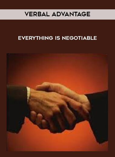 verbal Advantage - Everything Is Negotiable digital download