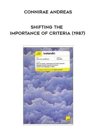 Connirae Andreas - Shifting The Importance of Criteria (1987) digital download