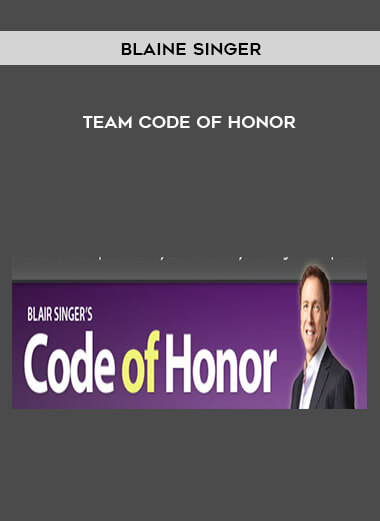Blaine Singer- Team Code of Honor digital download