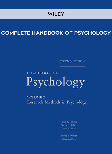 Wiley - Complete Handbook of Psychology digital download