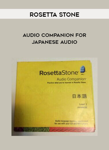 Rosetta Stone - Audio Companion for Japanese audio digital download