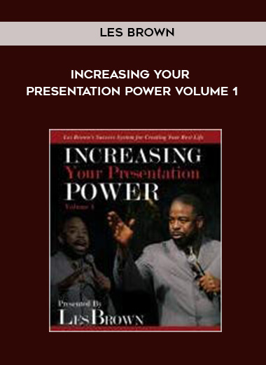 Les Brown - Increasing Your Presentation Power Volume 1 digital download