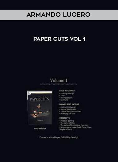 Armando Lucero - Paper Cuts Vol 1 digital download