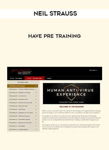 Neil Strauss - HAVE Pre Training digital download