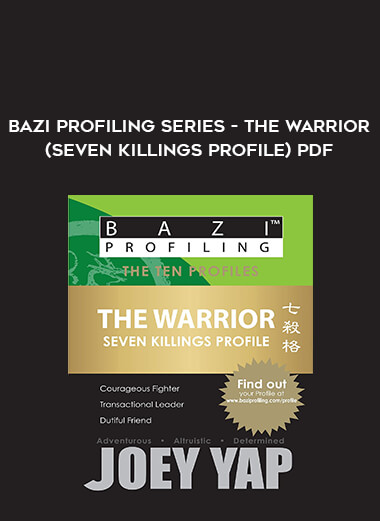 BaZi Profiling Series - The Warrior (Seven killings Profile) PDF digital download