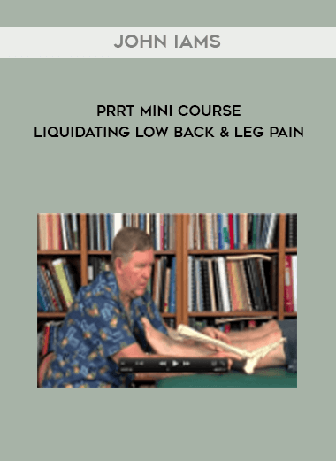 John Iams - PRRT Mini Course - Liquidating Low Back & Leg Pain digital download
