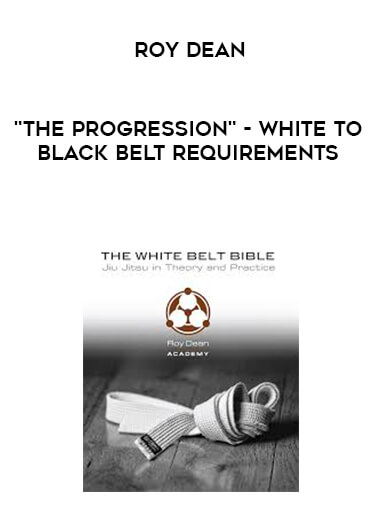 Roy Dean - "The progression" - White to Black Belt requirements digital download