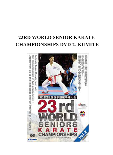 23RD WORLD SENIOR KARATE CHAMPIONSHIPS DVD 2: KUMITE digital download