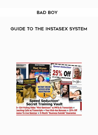 Bad Boy - Guide To The Instasex System digital download