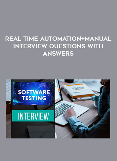 Real time Automation+Manual Interview Questions with Answers digital download