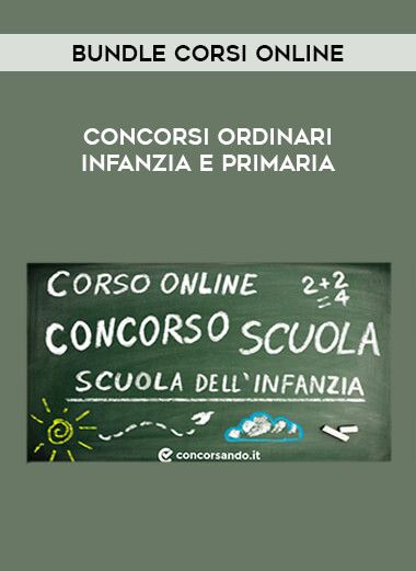 Concorsi Ordinari Infanzia e Primaria - Bundle Corsi Online digital download