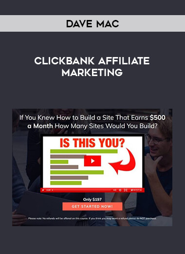 Dave Mac - Clickbank Affiliate Marketing digital download