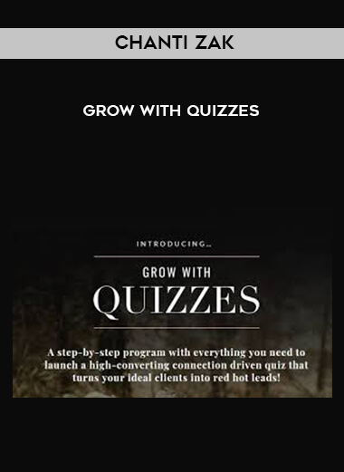 Chanti Zak - Grow with Quizzes digital download