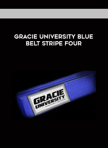 Gracie University Blue Belt Stripe Four digital download