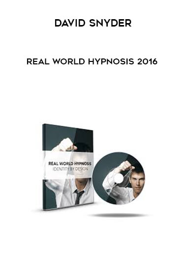 David Snyder - Real World Hypnosis 2016 digital download