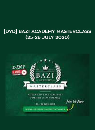[DVD] BaZi Academy Masterclass (25-26 July 2020) digital download