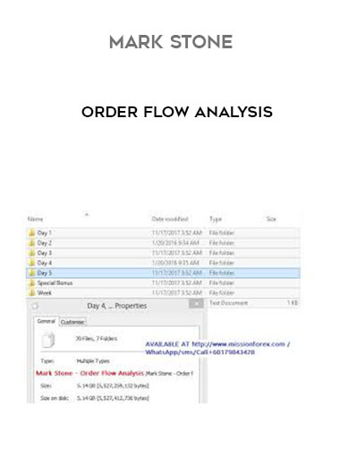 Mark Stone - Order Flow Analysis digital download