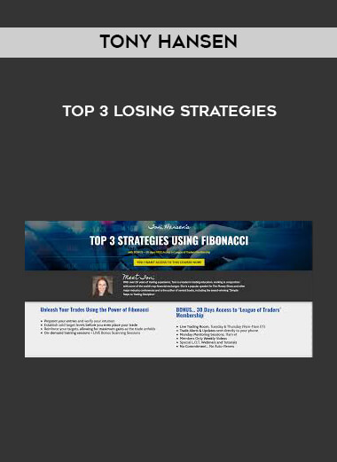 Tony Hansen - Top 3 Losing Strategies digital download