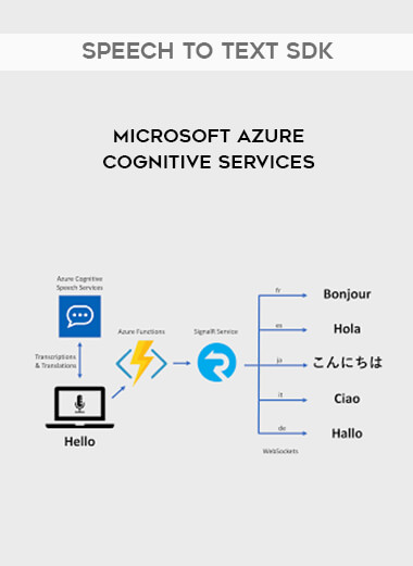 Microsoft Azure Cognitive Services - Speech to Text SDK digital download