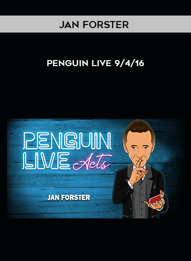 Jan Forster - Penguin Live 9-4-16 digital download