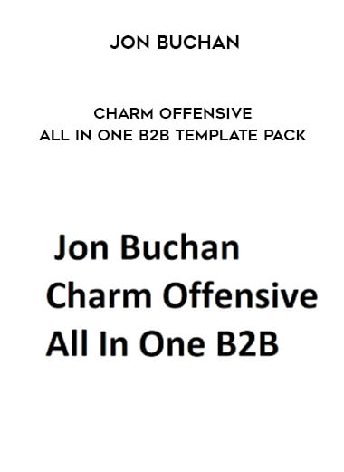 Jon Buchan - Charm Offensive - All In One B2B Template Pack digital download
