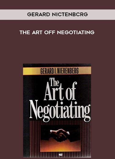 Gerard Nictenbcrg - The Art off Negotiating digital download