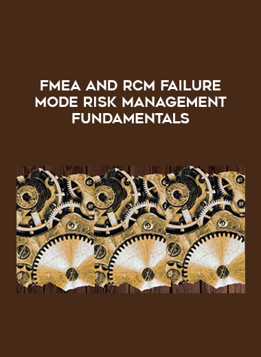 FMEA and RCM Failure Mode Risk Management Fundamentals digital download