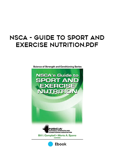 NSCA - Guide to Sport and Exercise Nutrition.pdf digital download