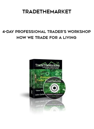 Tradethemarket - 4-Day Professional Trader's Workshop - How We Trade for a Living digital download