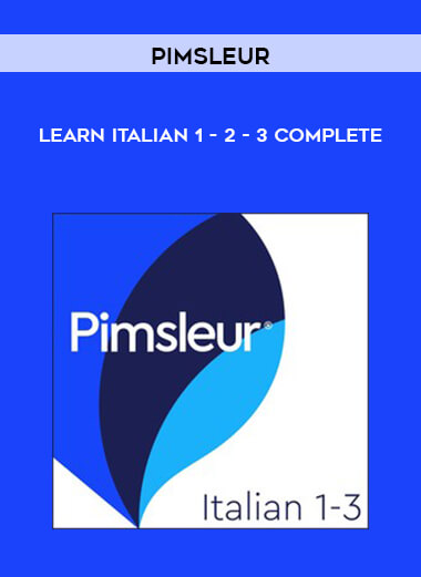 Pimsleur - Learn Italian 1 - 2 - 3 Complete digital download