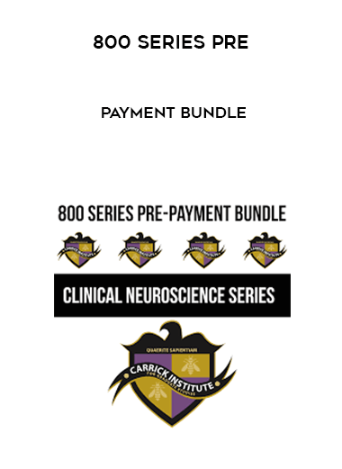 800 Series Pre - Payment Bundle digital download