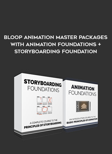 Bloop Animation Master Packages with Animation Foundations + Storyboarding Foundation digital download
