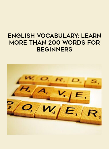 English vocabulary: Learn more than 200 words for beginners digital download