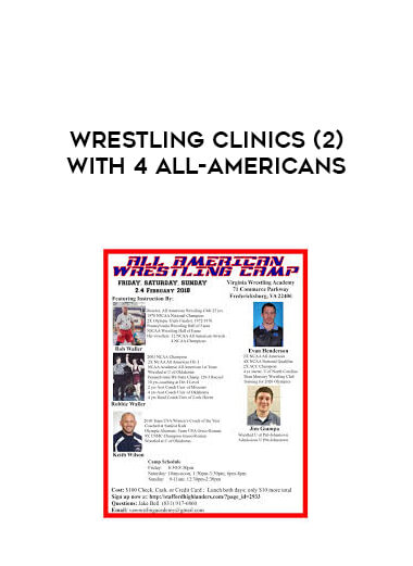 Wrestling clinics (2) with 4 all-americans digital download