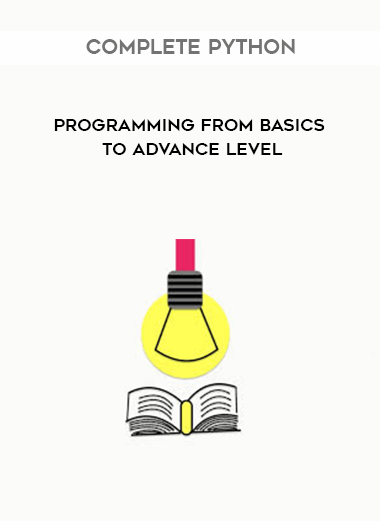 Complete Python programming from Basics to Advance level digital download