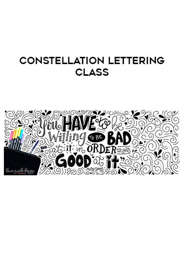 Constellation Lettering Class digital download