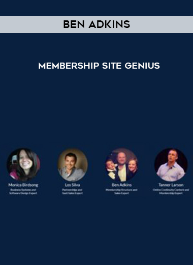 BEN ADKINS MEMBERSHIP SITE GENIUS digital download