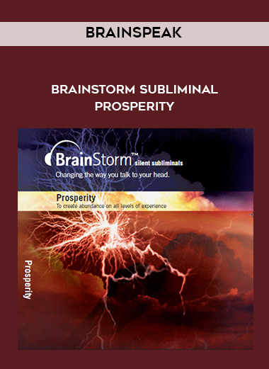 BrainSpeak - Brainstorm Subliminal - Prosperity digital download