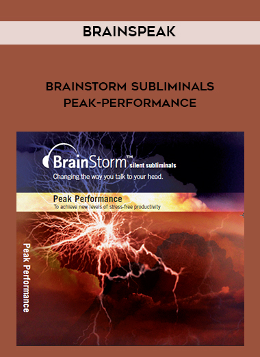 BrainSpeak - Brainstorm Subliminals - Peak-Performance digital download