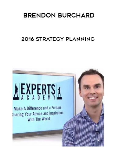 Brendon Burchard – 2016 Strategy Planning digital download